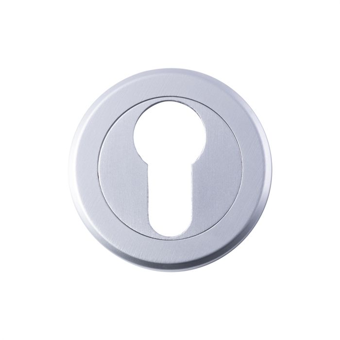 SZM001SC Serozzetta Euro Profile Escutcheon On Concealed Fix Round Rose Satin Chrome