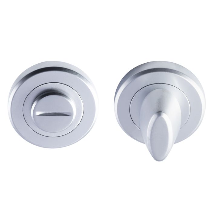 SZM004SC Serozzetta Turn & Release On Concealed Fix Round Rose (4.9 X 70mm Spindle) (Zet3005Sc) Satin Chrome