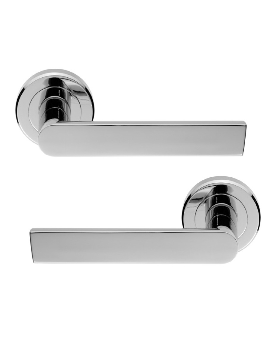 SZM210CP Serozzetta Edge Lever On Concealed Fix Round Rose Polished Chrome