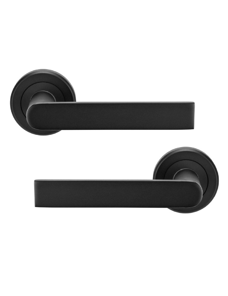 SZM210MB Serozzetta Edge Lever On Concealed Fix Round Rose Matt Black