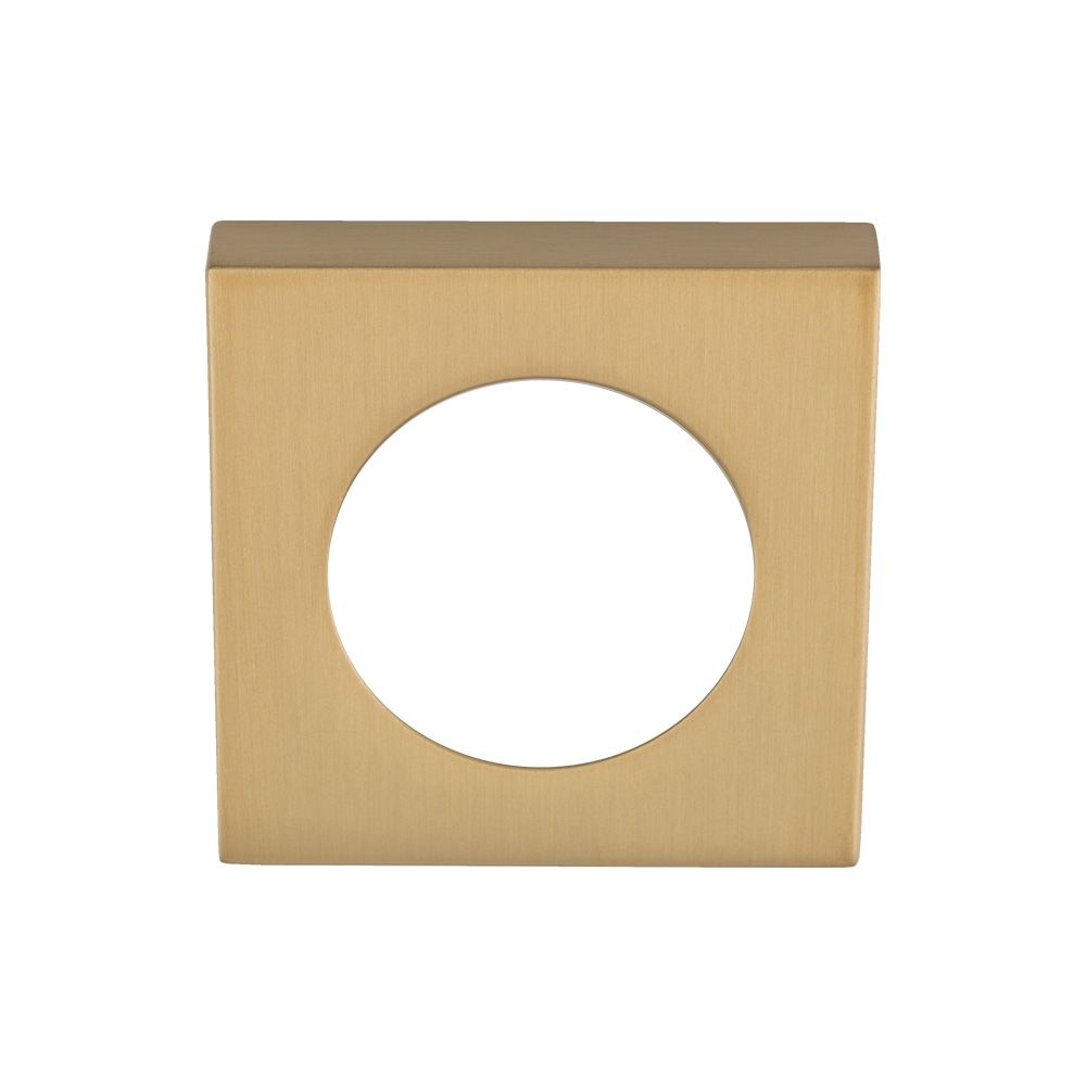 Serozzetta Square Outer Rose Cover Pack Satin Brass