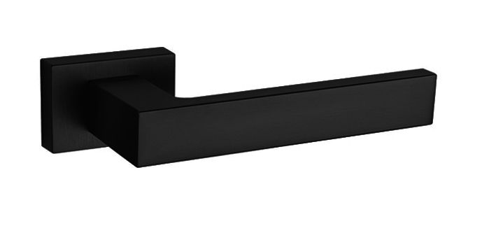 Tupai Rapido RetaLine Rillo Designer Lever on Long Rose - (Without Decorative Plate) - Pearl Black T2275LMB