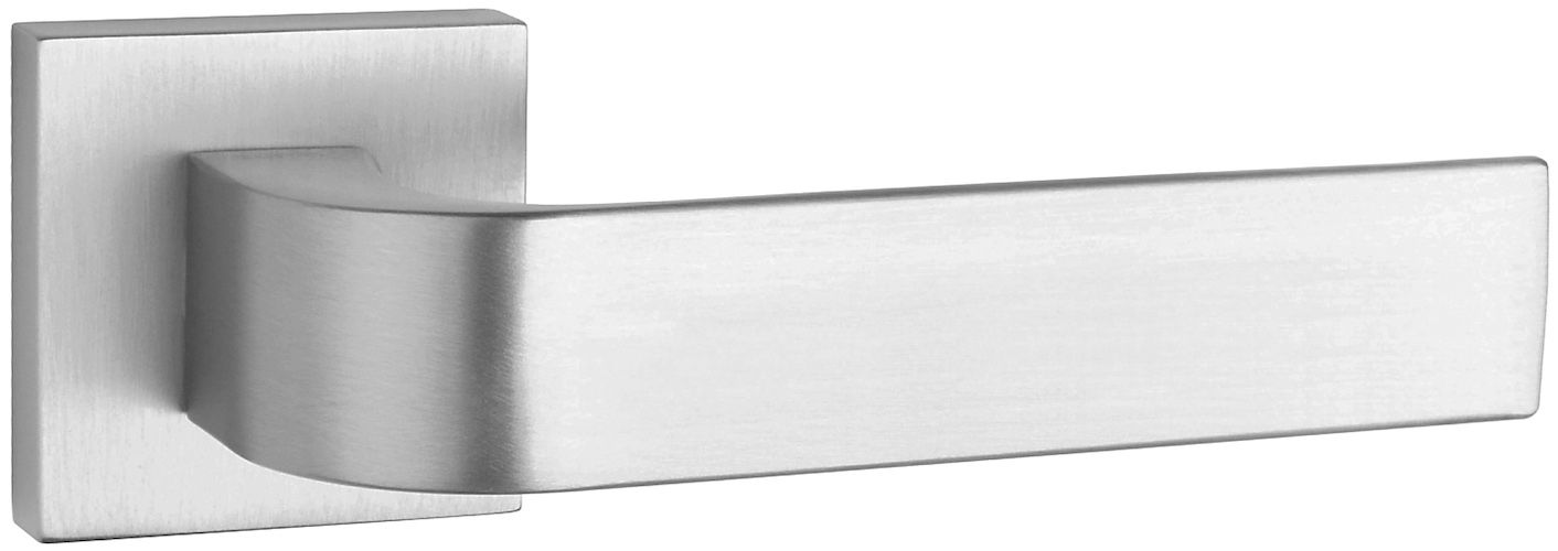 Tupai Rapido CurvaLine Turis Designer Lever on Square Rose - Satin Chrome T2732SSC