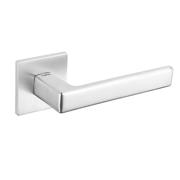 Tupai Rapido 5S Line Portel Designer Lever on 5mm Slimline Square Rose - Satin Chrome T3095S5SSC