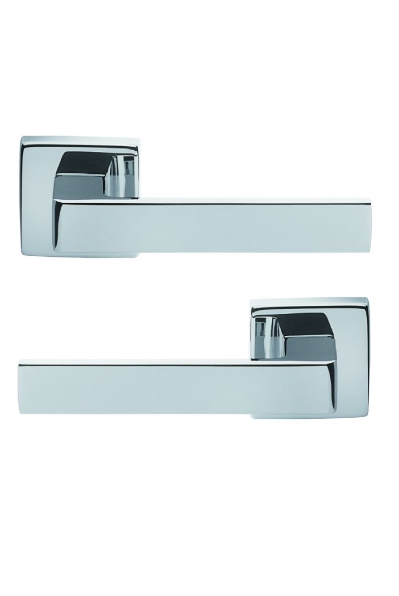 Manital TC5CP Techna Lever On Concealed Fix Square Rose Cro (Polished Chrome) Polished Chrome