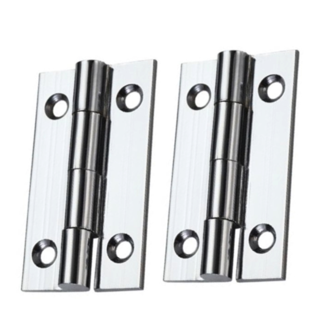 Zoo Hardware TDF100CP Solid Drawn Brass Butt Hinge - 38 x 22 x 1.3mm Polished Chrome