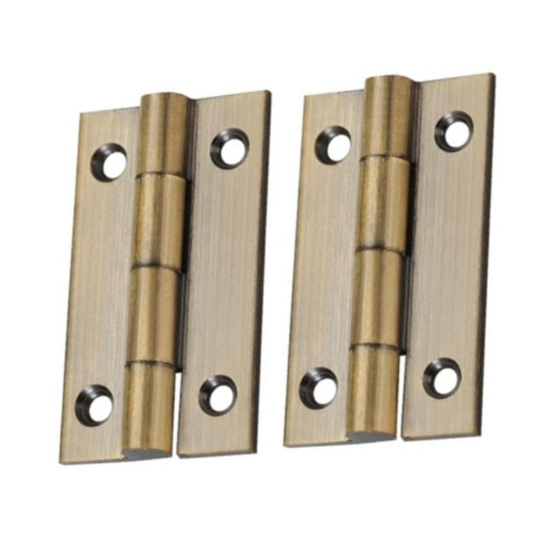 Zoo Hardware TDF100FB Solid Drawn Brass Butt Hinge - 38 x 22 x 1.3mm Florentine Bronze