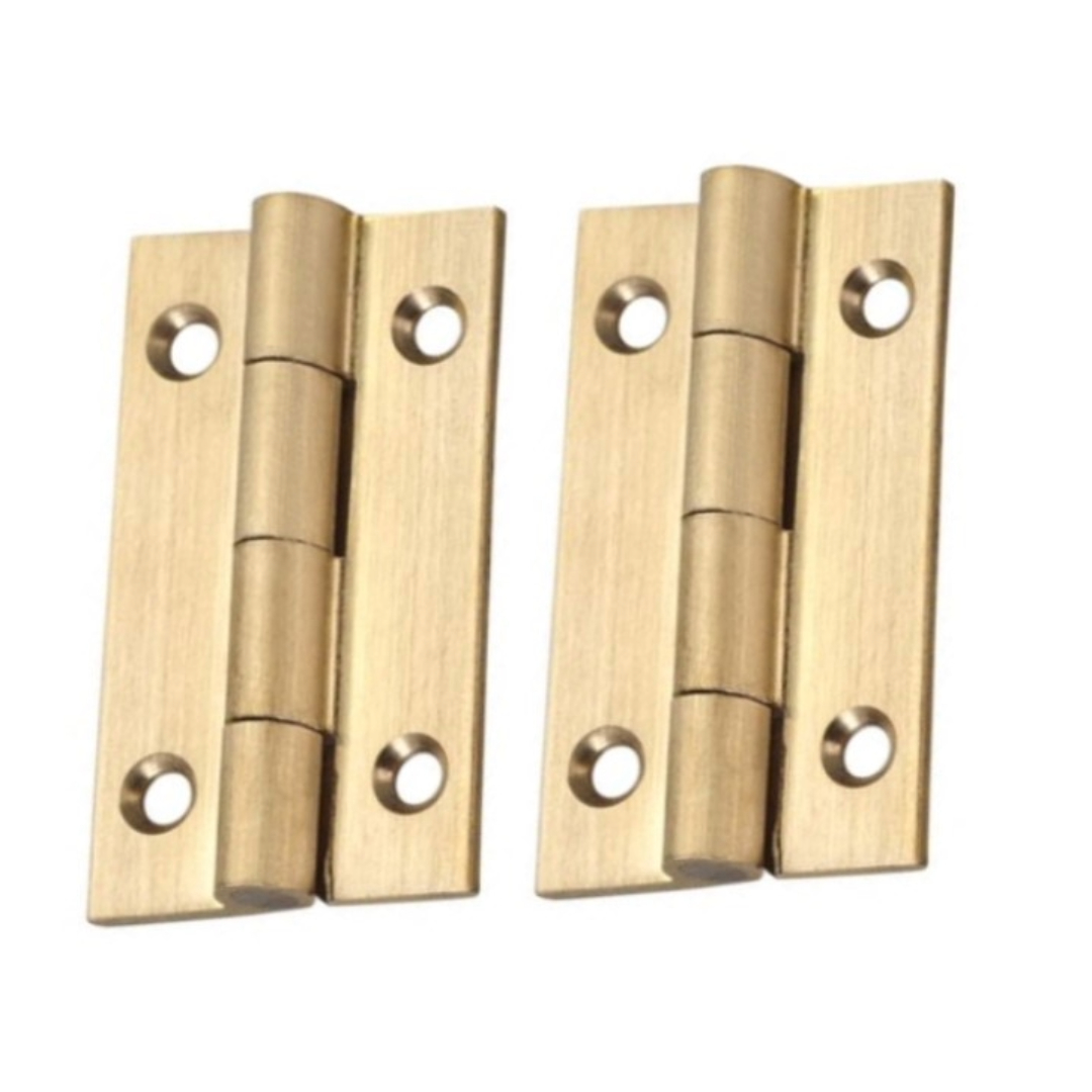 Zoo Hardware TDF100SB Solid Drawn Brass Butt Hinge - 38 x 22 x 1.3mm Satin Brass