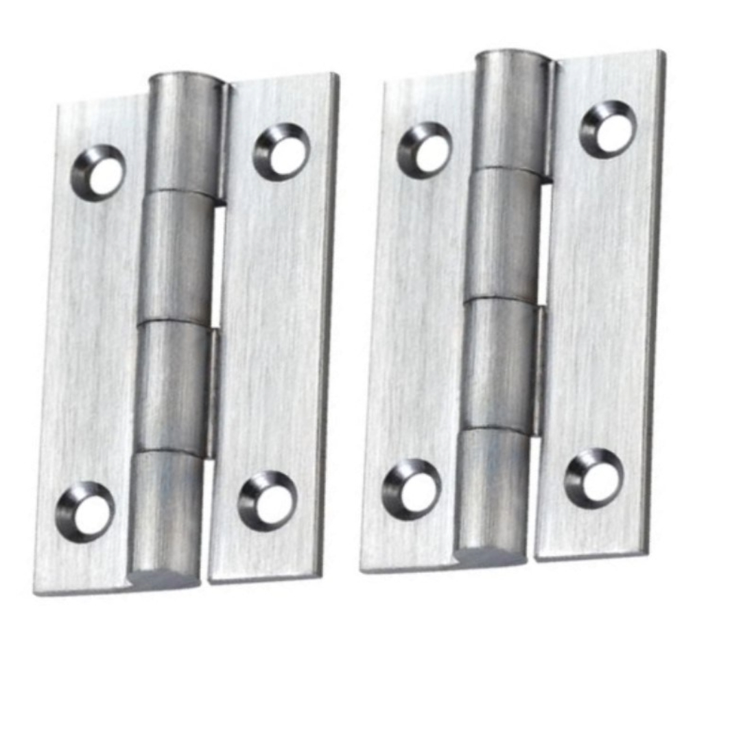 Zoo Hardware TDF100SC Solid Drawn Brass Butt Hinge - 38 x 22 x 1.3mm Satin Chrome