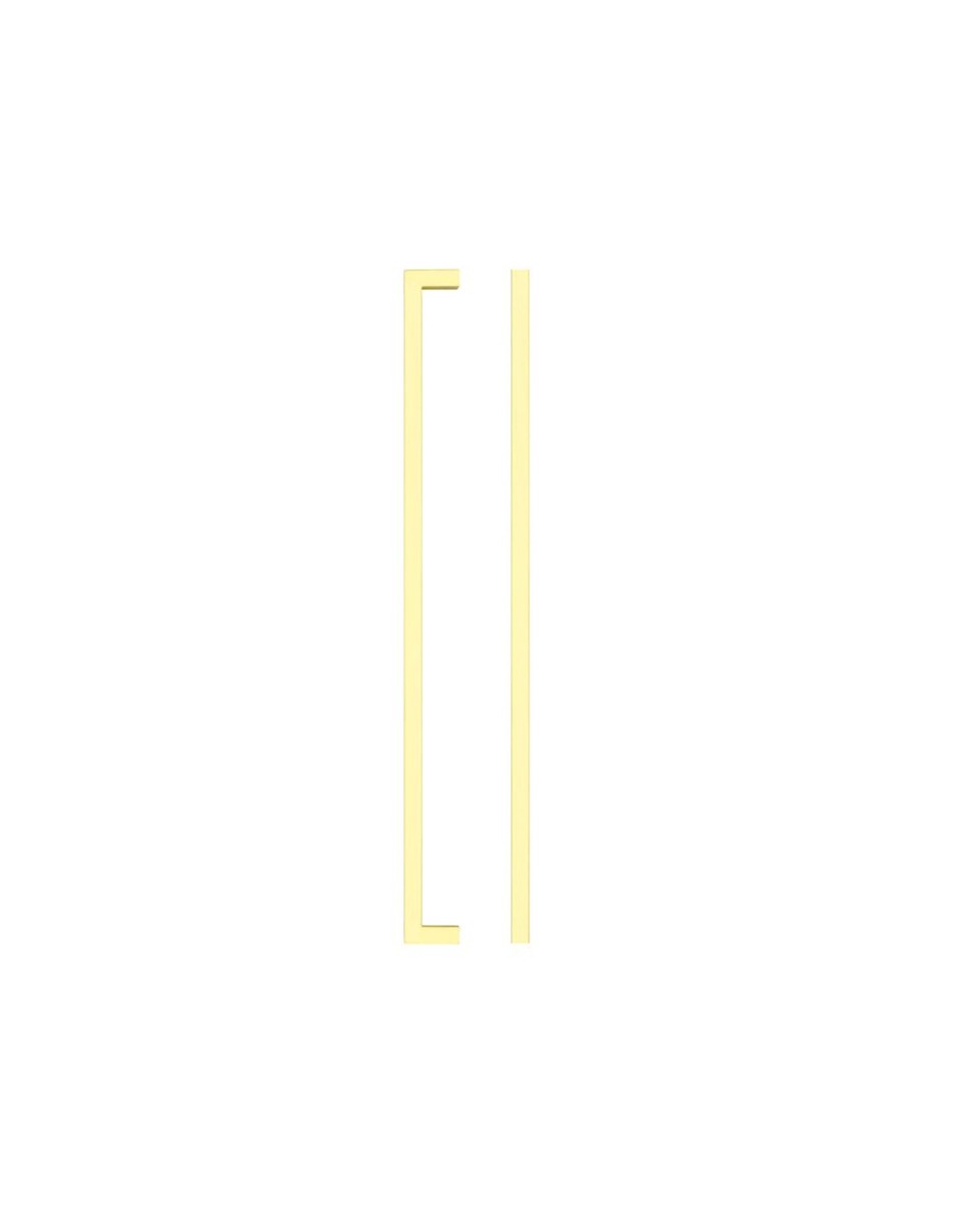 Zoo Hardware TDFPS-320-PG Square Block Cabinet handle 320mm CTC Polished Gold Finish