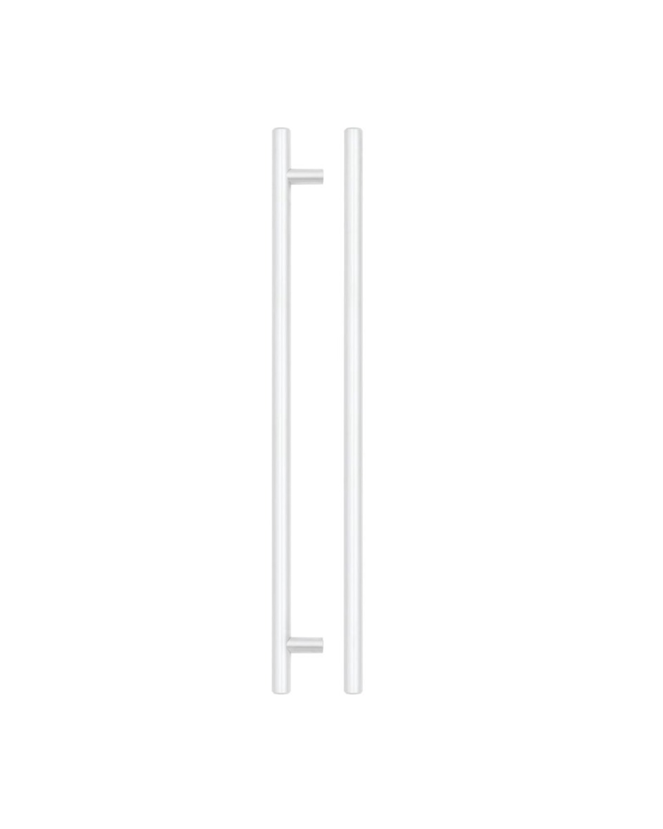 Zoo Hardware T Bar Cabinet handle 288mm CTC, 348mm Total length Matt White TDFPT-288-348MW