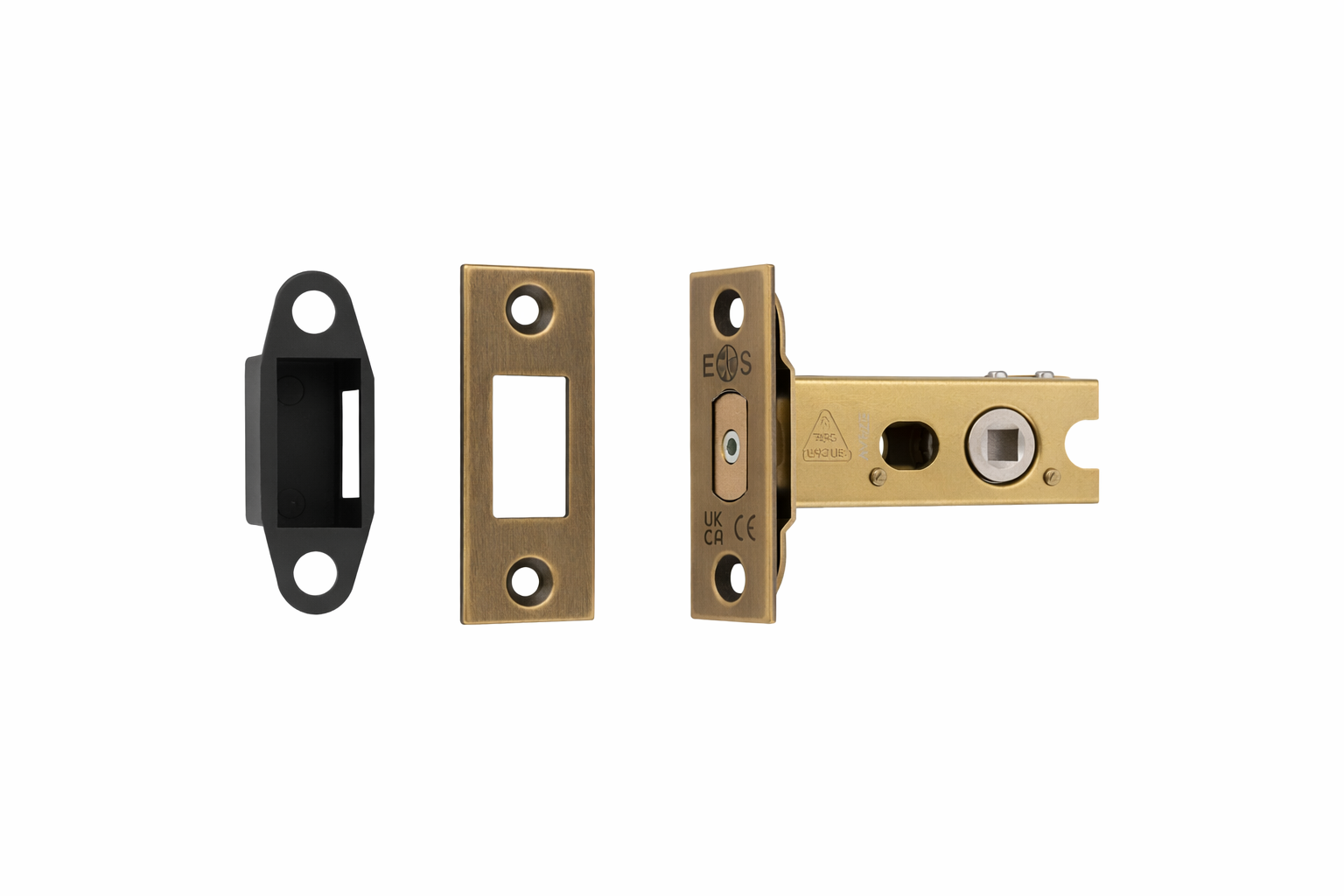 Heavy Duty Deadbolt 76mm - 5mm Follower - Square Antique Brass TLD5030AB Eurospec