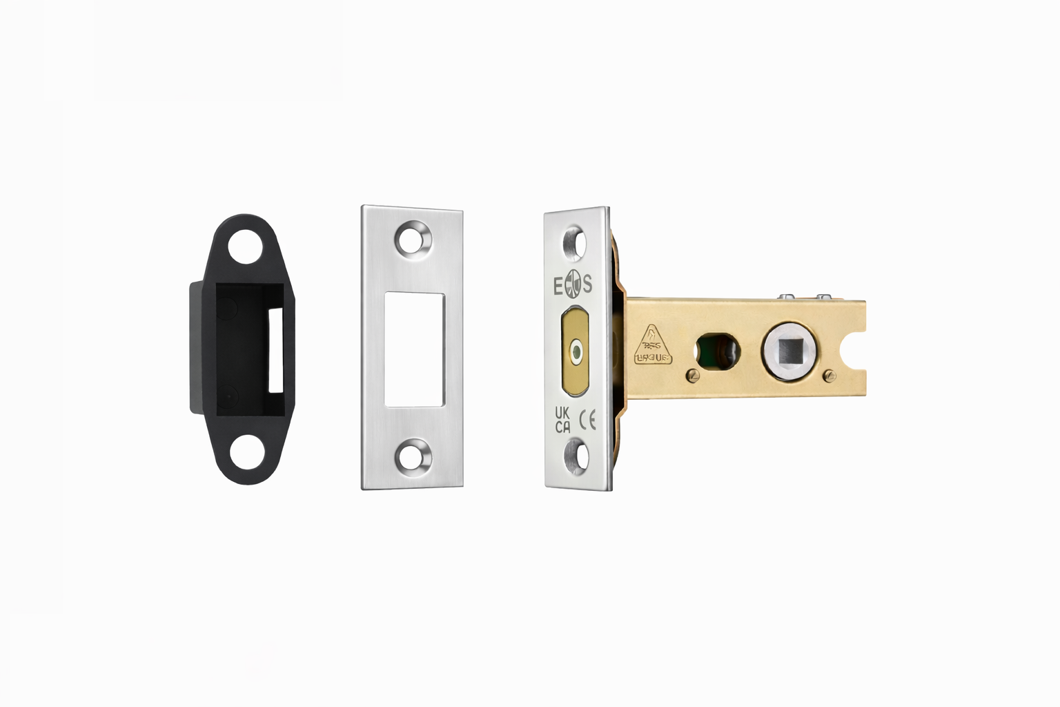 Heavy Duty Deadbolt 76mm - 5mm Follower - Square Polished Stainless Steel TLD5030BSS Eurospec
