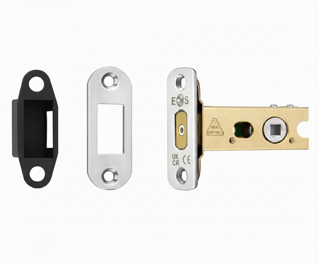 Heavy Duty Deadbolt 64mm - 5mm Follower - Radius Satin Stainless Steel TLD5025SSS/R Eurospec