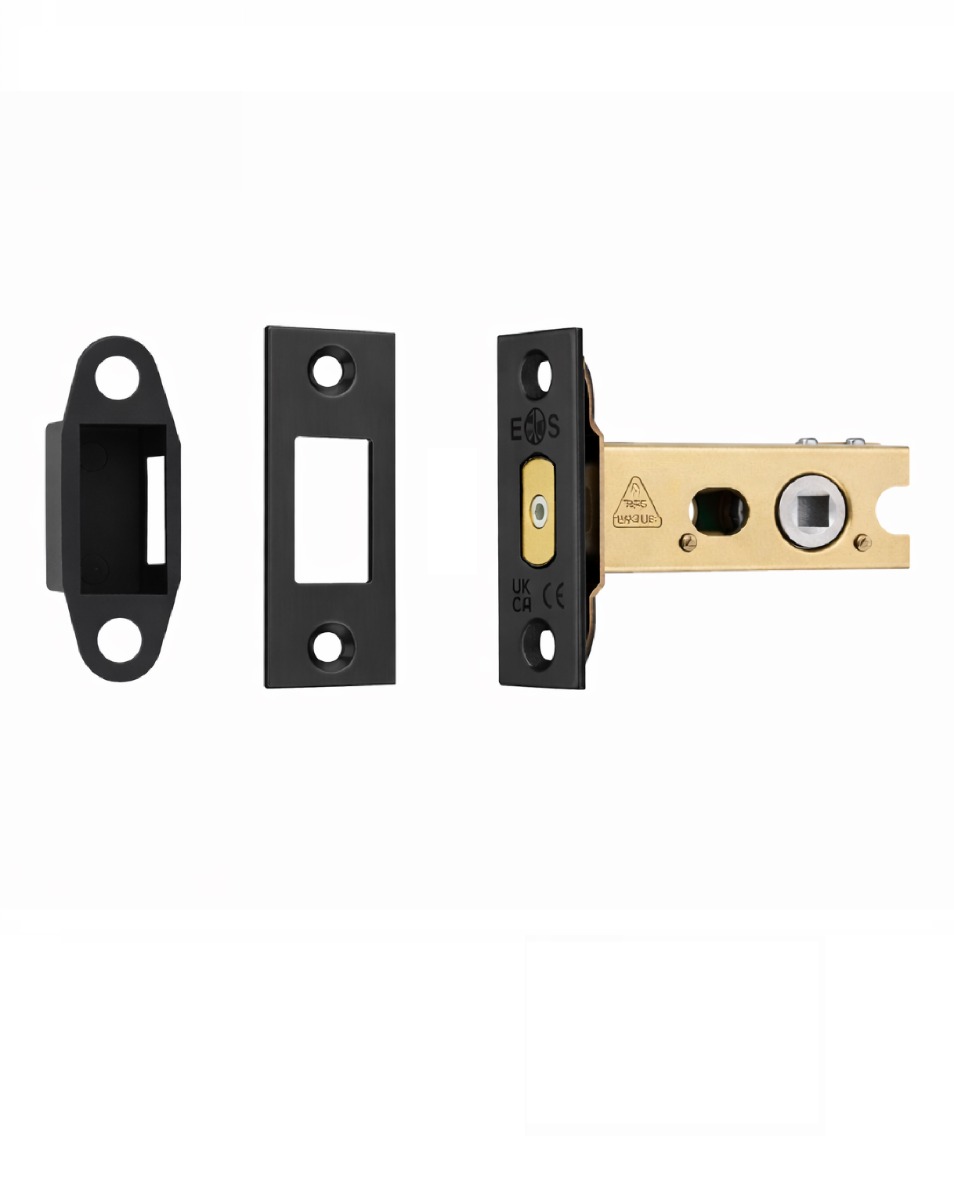 Heavy Duty Deadbolt 76mm - 5mm Follower - Square Matt Black TLD5030MB Eurospec