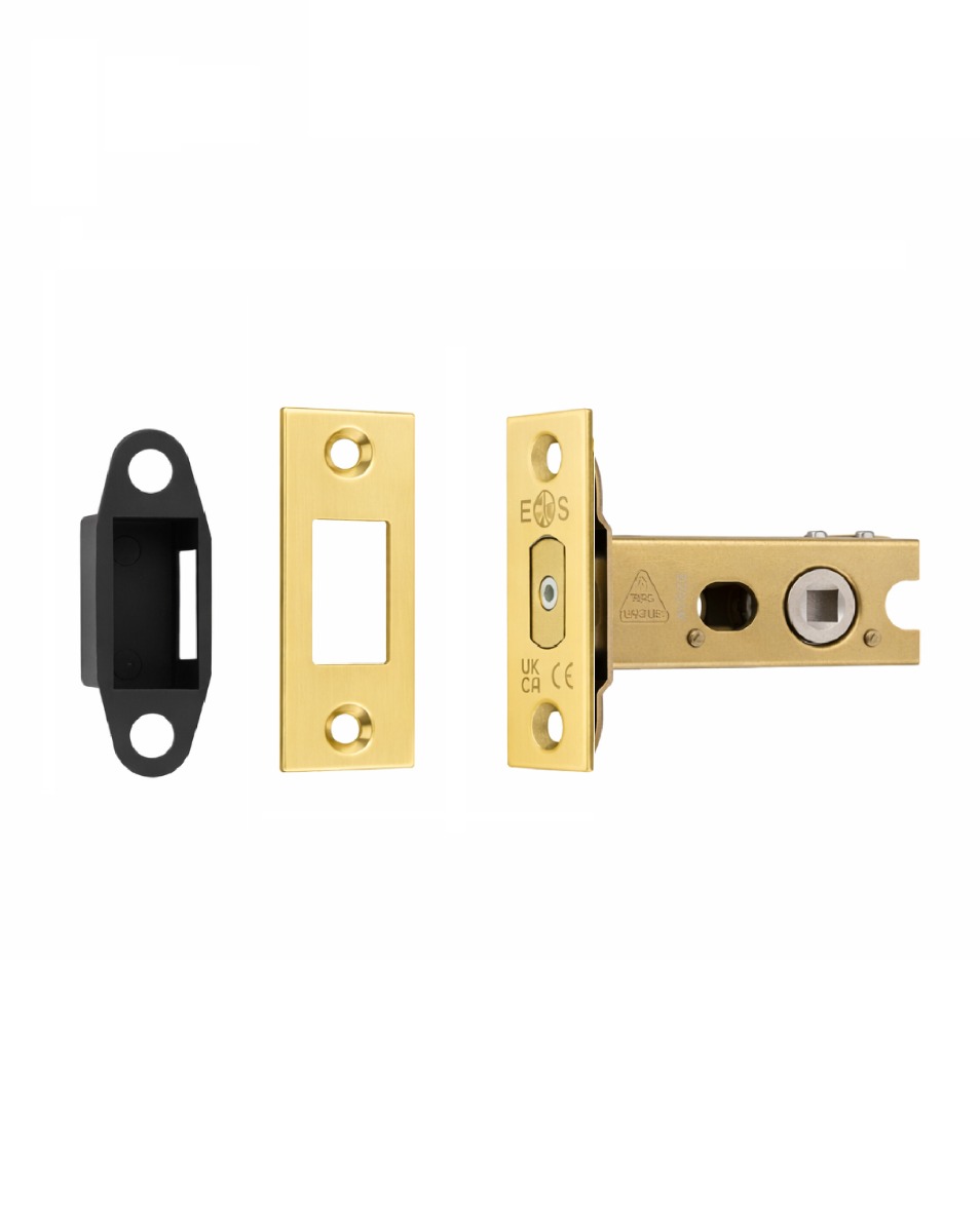 Heavy Duty Deadbolt 76mm - 5mm Follower - Square Stainless Brass TLD5030PVD Eurospec