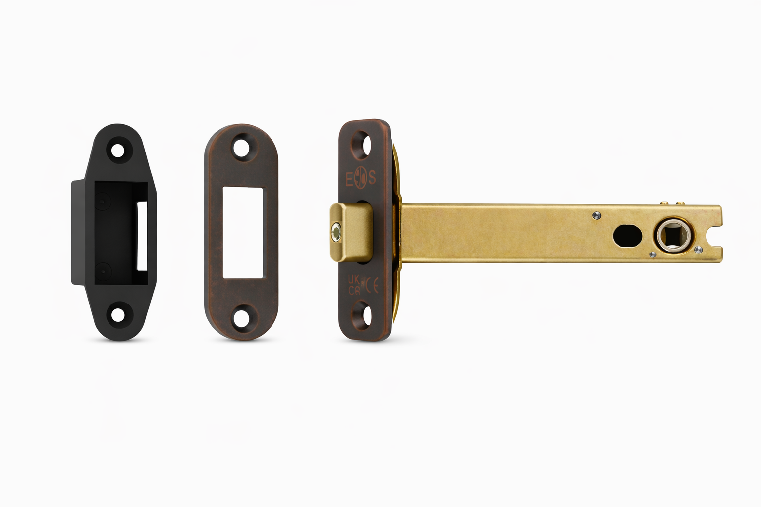 Heavy Duty Deadbolt 102mm - 5mm Follower - Radius Matt Bronze TLD5040MBRZ/R Eurospec