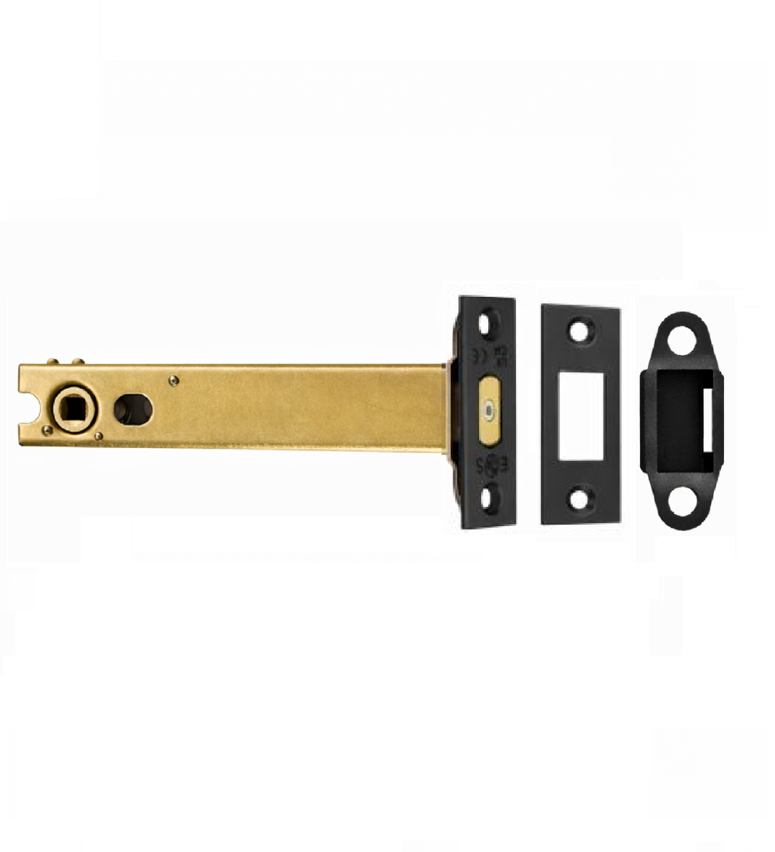 Heavy Duty Deadbolt 127mm - 5mm Follower - Square Matt Black TLD5050MB Eurospec
