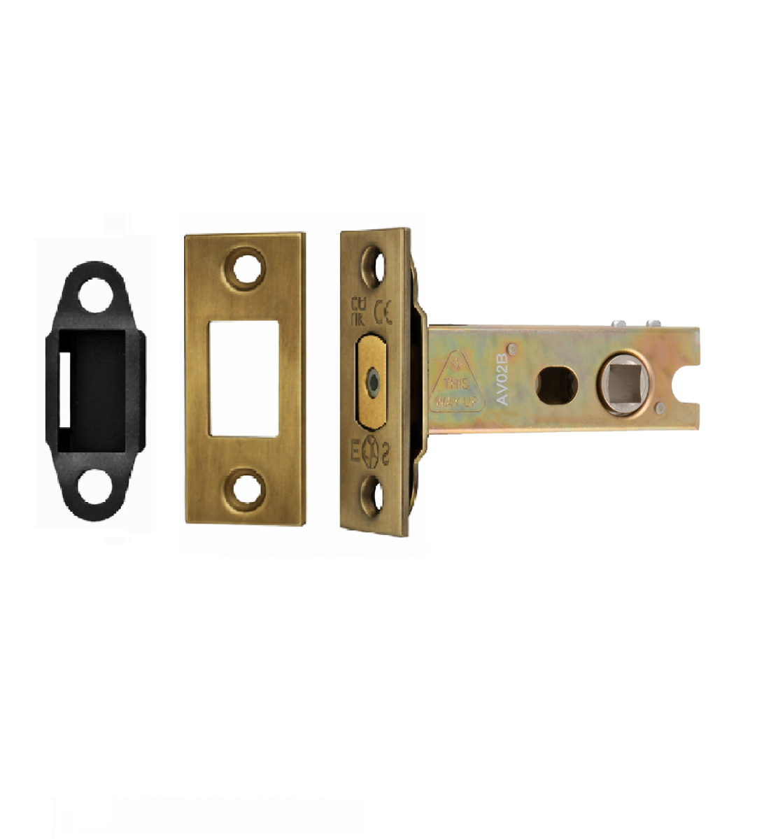 Heavy Duty Deadbolt 76mm - 8mm Follower - Square Antique Brass TLD5830AB Eurospec