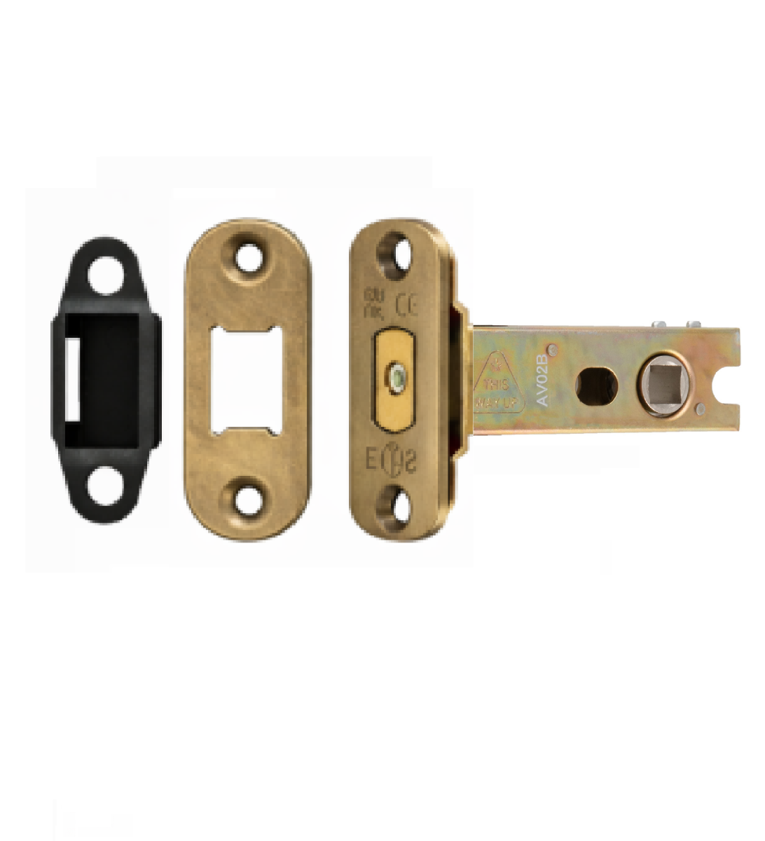Heavy Duty Deadbolt 76mm - 8mm Follower - Radius Antique Brass TLD5830AB/R Eurospec