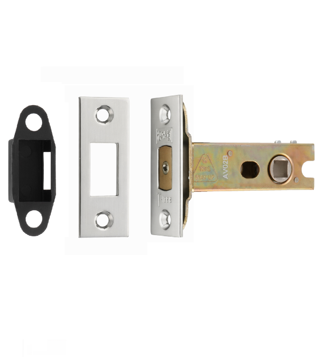 Heavy Duty Deadbolt 76mm - 8mm Follower - Square Polished Stainless Steel TLD5830BSS Eurospec