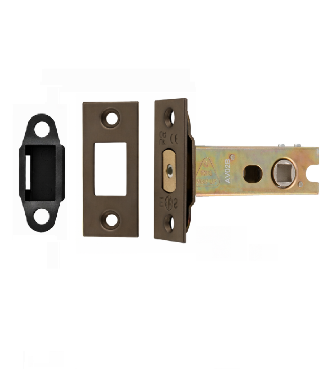 Heavy Duty Deadbolt 76mm - 8mm Follower - Square Matt Bronze TLD5830MBRZ Eurospec