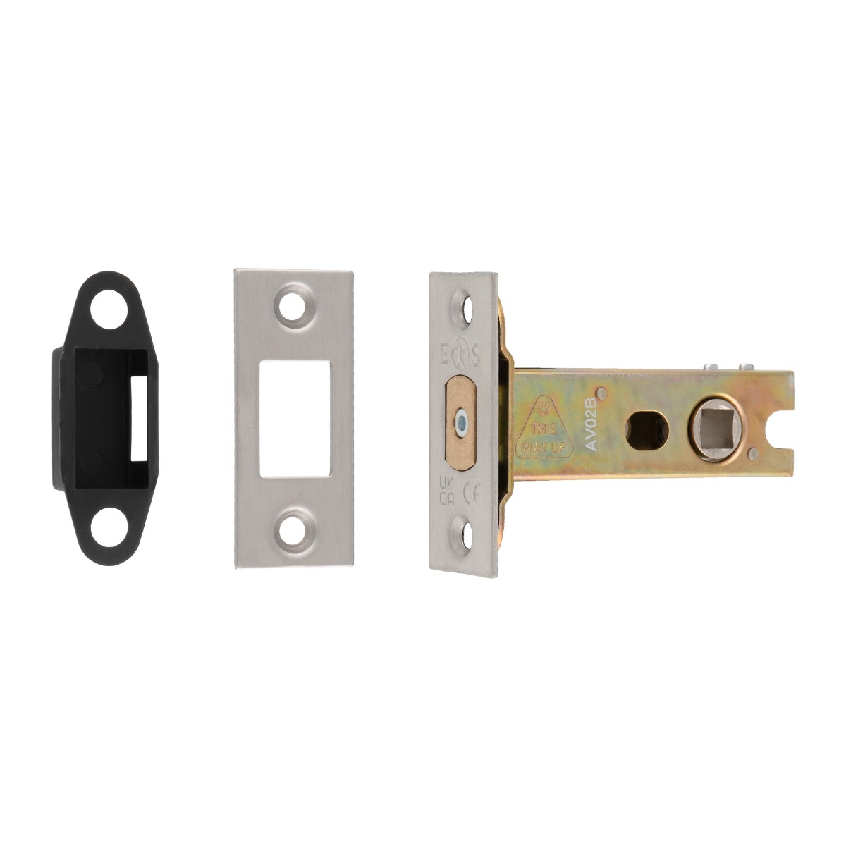 Eurospec TLD5830SSS Easi -T Tubular Dead Bolt 76mm C/W 8mm Follower Satin Stainless Steel