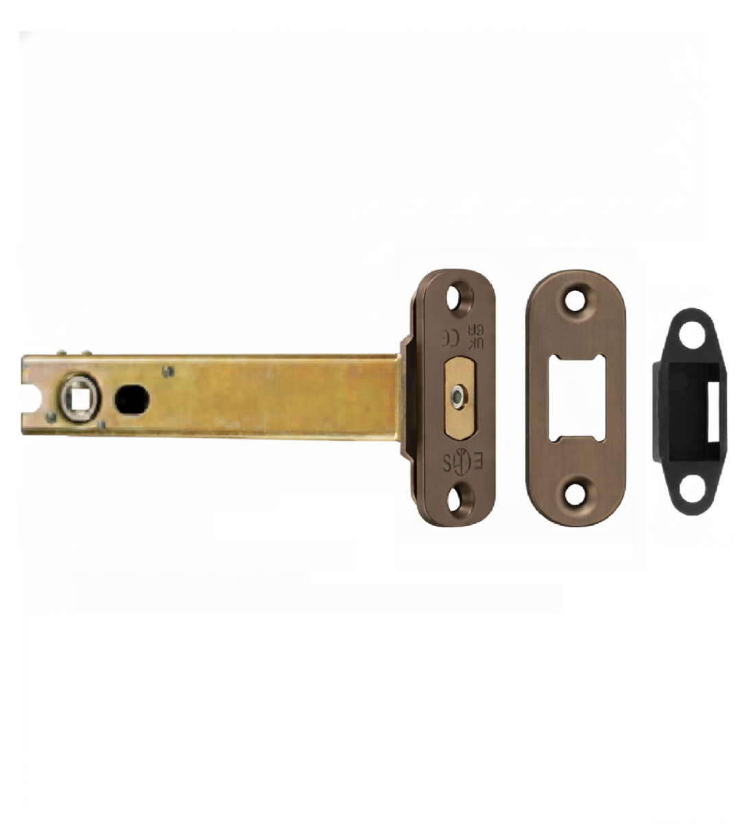 Heavy Duty Deadbolt 127mm - 8mm Follower - Radius Matt Bronze TLD5850MBRZ/R Eurospec