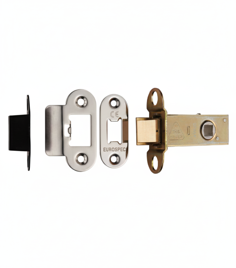Heavy Duty Tubular Latch 64mm - 8mm Follower - Radius Polished Stainless Steel TLS5025BSS/R Eurospec