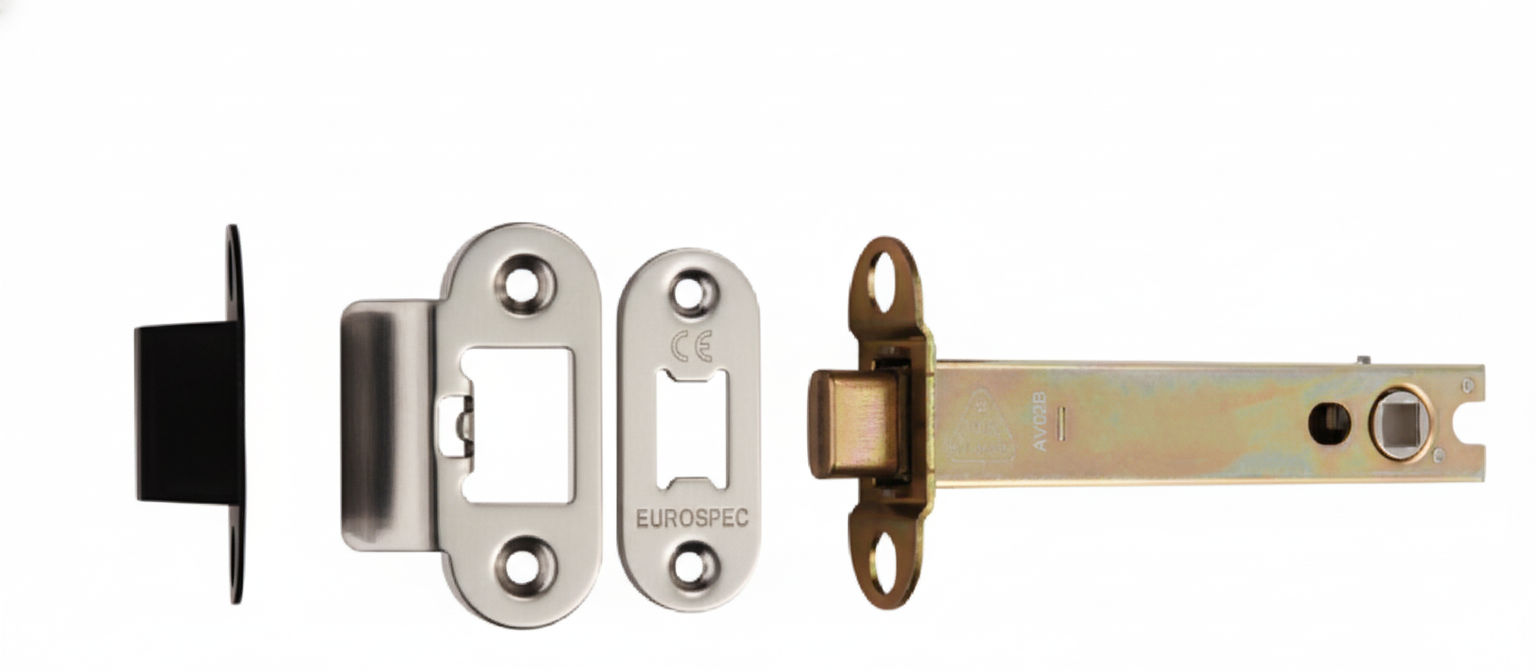 Heavy Duty Tubular Latch 127mm - 8mm Follower - Radius Polished Stainless Steel TLS5050BSS/R Eurospec