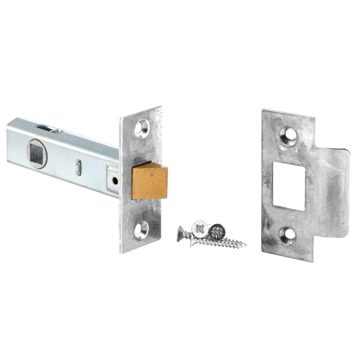 IRONZONE Tubular Mortice Latch 76mm - Bright Zinc Plated