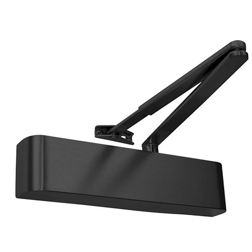Rutland TS.5204 Door Closer DABC c/w Semi-Radius Cover, Flatbar Armset Black