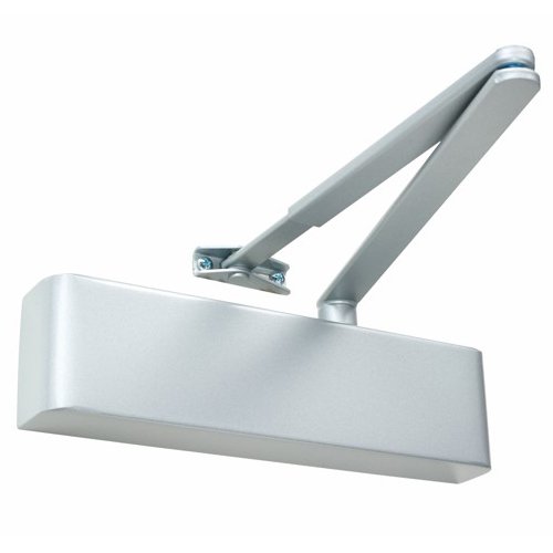 Rutland TS.5204 Door Closer, BC c/w Semi-Radius Cover, Flatbar Armset Silver