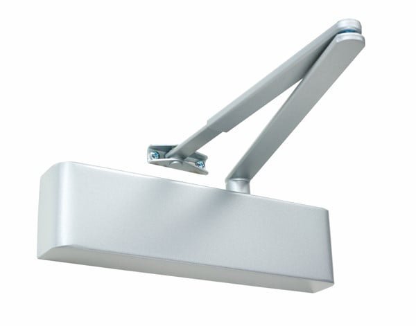 Rutland TS.9205 Door Closer, DABC c/w Flatbar Armset, Trimplate Silver