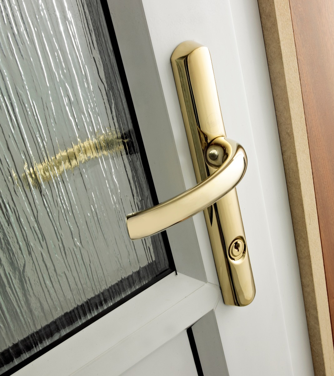 Yale Ts007 2* Platinum Security Handle Gold Y2G-HSLL-PG