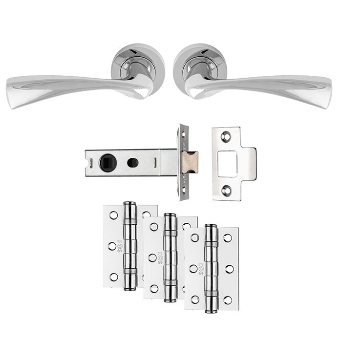 Carlisle Brass UDP007CP/INTB Sintra Latch Pack - Ultimate Door Pack Polished Chrome