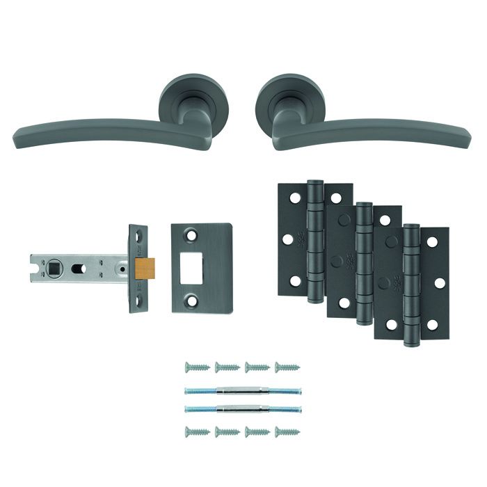 Carlisle Brass Tavira Latch Pack - Ultimate Door Pack UDP009ANT/INTB Anthracite