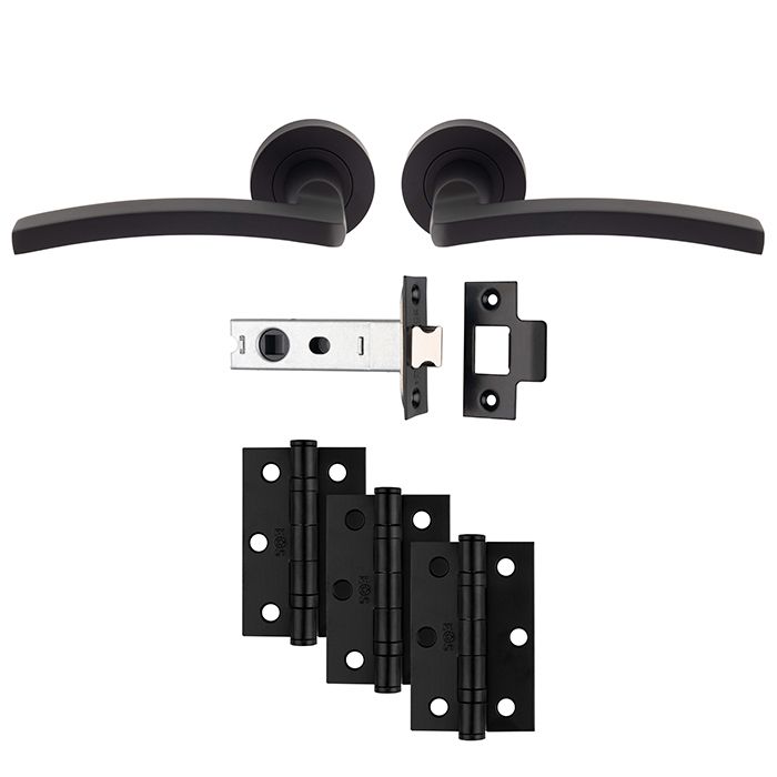 Carlisle Brass Tavira Latch Pack - Ultimate Door Pack Udp009Mb/Intb Matt Black