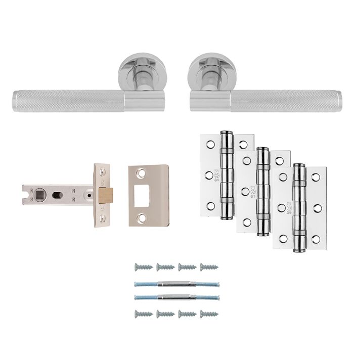SEROZZETTA Lagos Latch Pack - Ultimate Door Handle Pack Polished Chrome