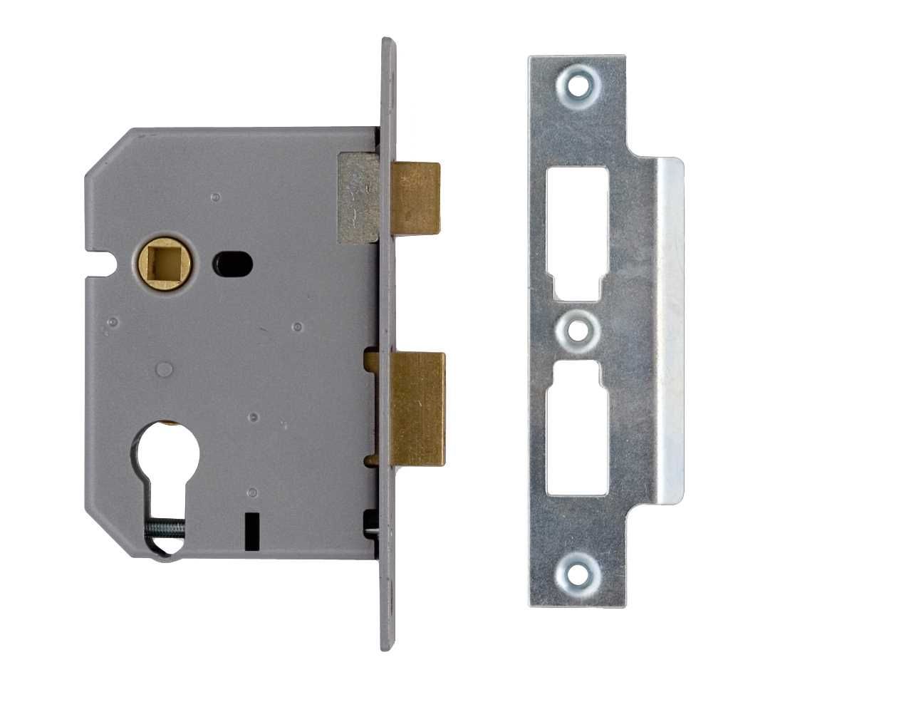 Union Euro Profile Cylinder Mortice Sash Lock Satin Stainless 76mm JL2249-SC-3.00