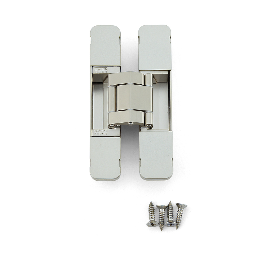 SUGASTSUNE HES3D-120DN 3-WAY ADJUSTABLE CONCEALED HINGE SATIN NICKEL
