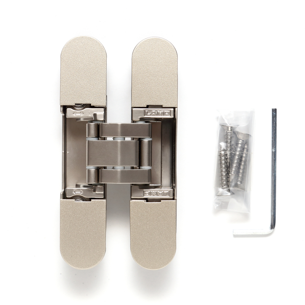 SUGASTSUNE HES3D-90DN 3-WAY ADJUSTABLE CONCEALED HINGE CHAMPAGNE GOLD