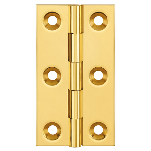 Simonswerk 0960 Solid Drawn Unwashered Brass Butt Hinges 63.5mm X 35mm C/W Screws Self Colour
