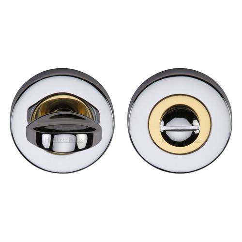 Heritage Brass V0678-CB Thumbturn & Emergency Release Chrome & Brass finish