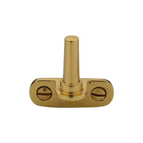 Heritage Brass Cranked Casement Stay Pin Polished Brass V1002-PB