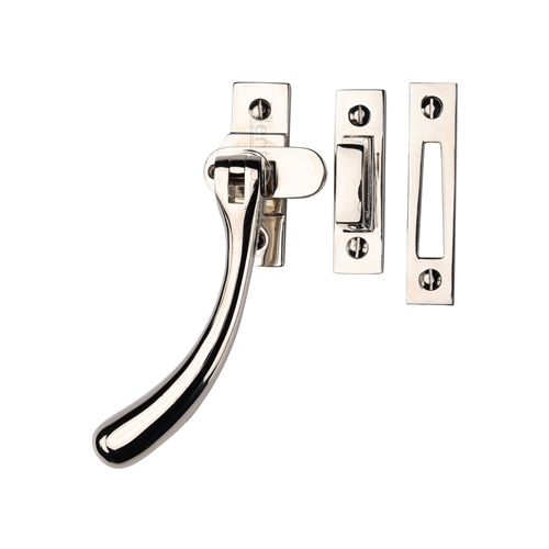 Heritage Brass Lockable Casement Window Fastener Ball Design  Polished Nickel Finish V1008L MP/HP-PNF