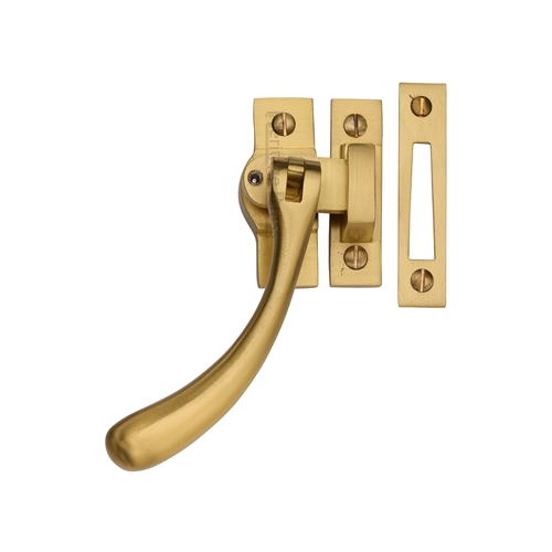 Window Fastener Lockable Satin Brass
