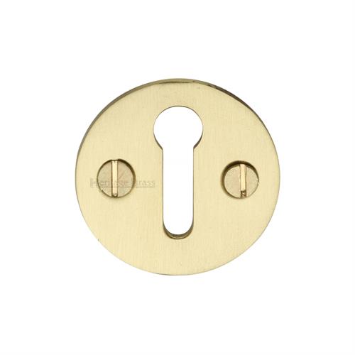 Heritage Brass V1010-SB Keyhole Escutcheon Satin Brass finish
