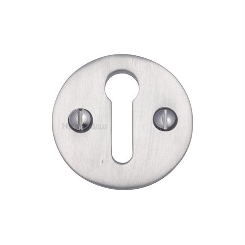 Heritage Brass V1010-SC Keyhole Escutcheon Satin Chrome finish