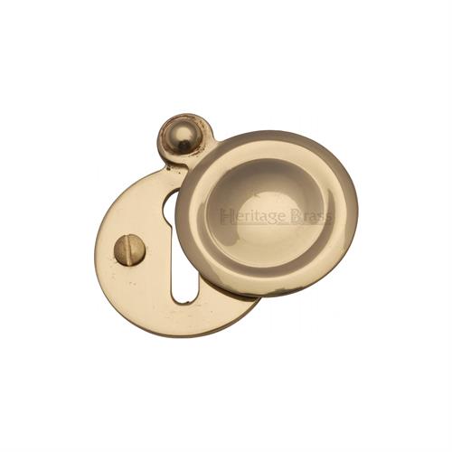 Heritage Brass V1020-PB Covered Keyhole Round Polished Brass finish